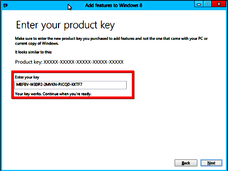 Clave de producto de Windows 7