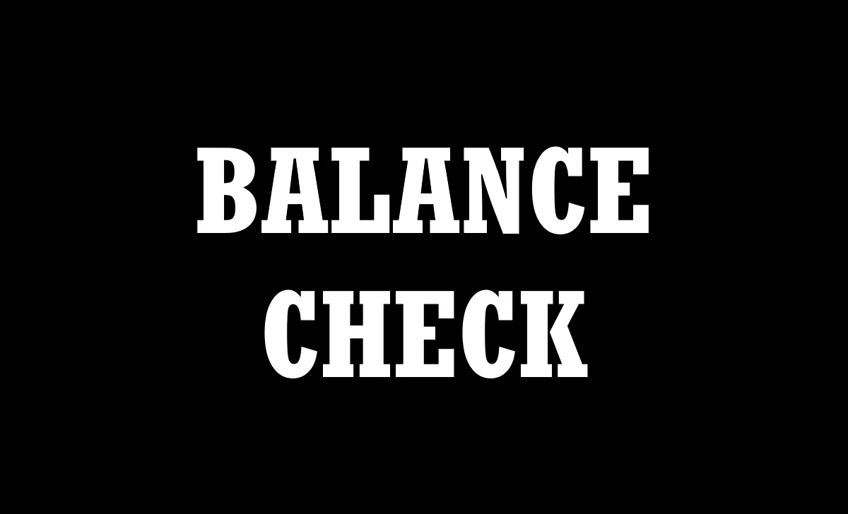 balance check